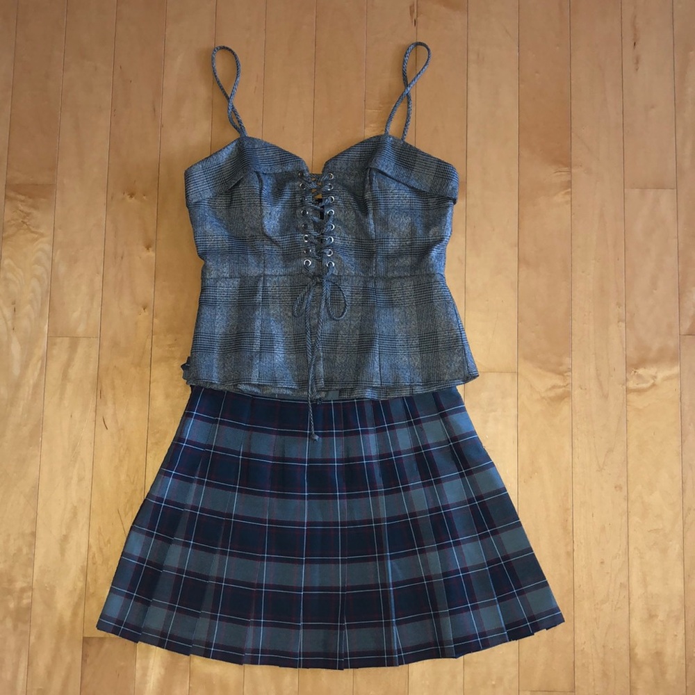 Plaid tennis skirt
